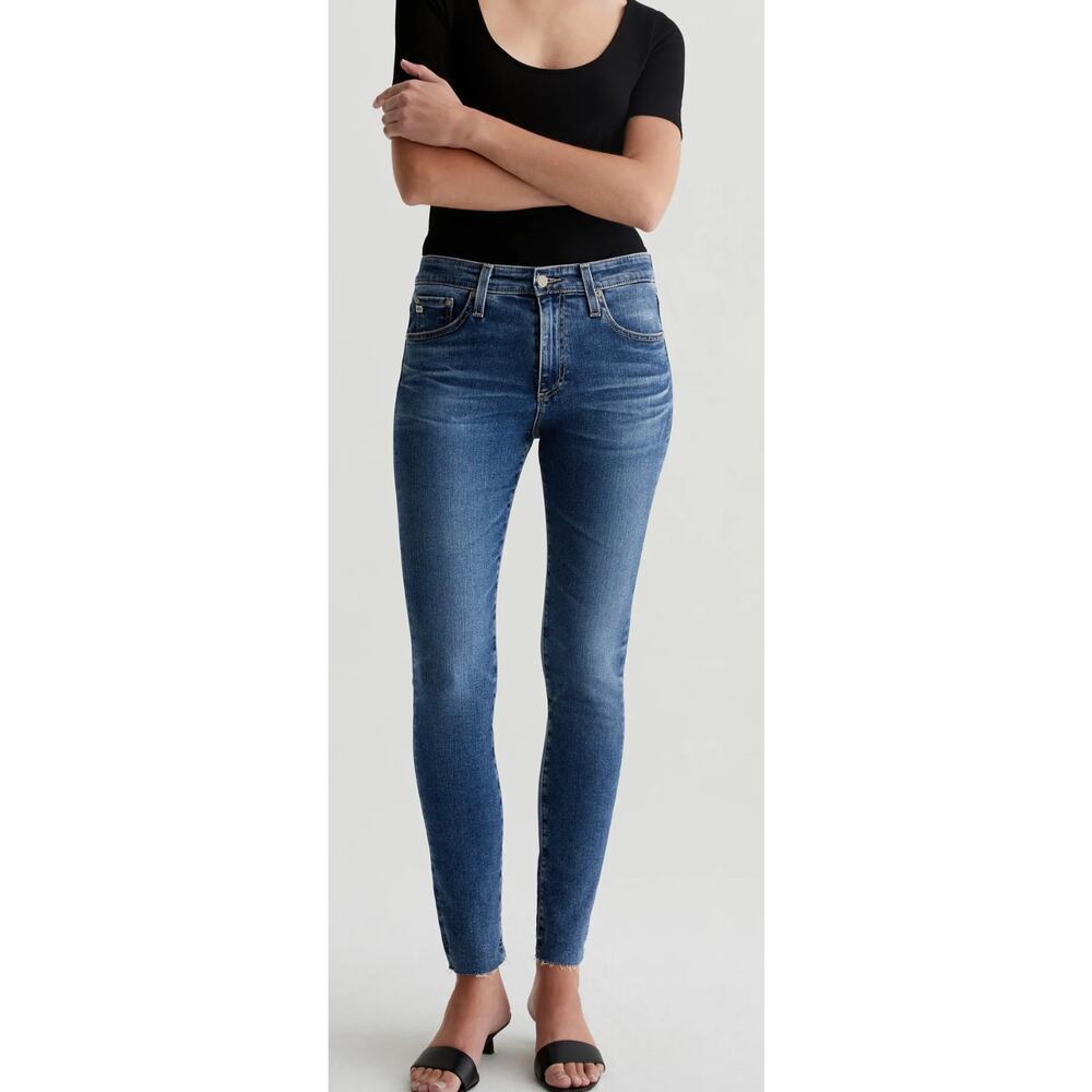 AG-ED NWT Denim Farrah Skinny Ankle High-Rise Blue Jeans Streetwear Size 28